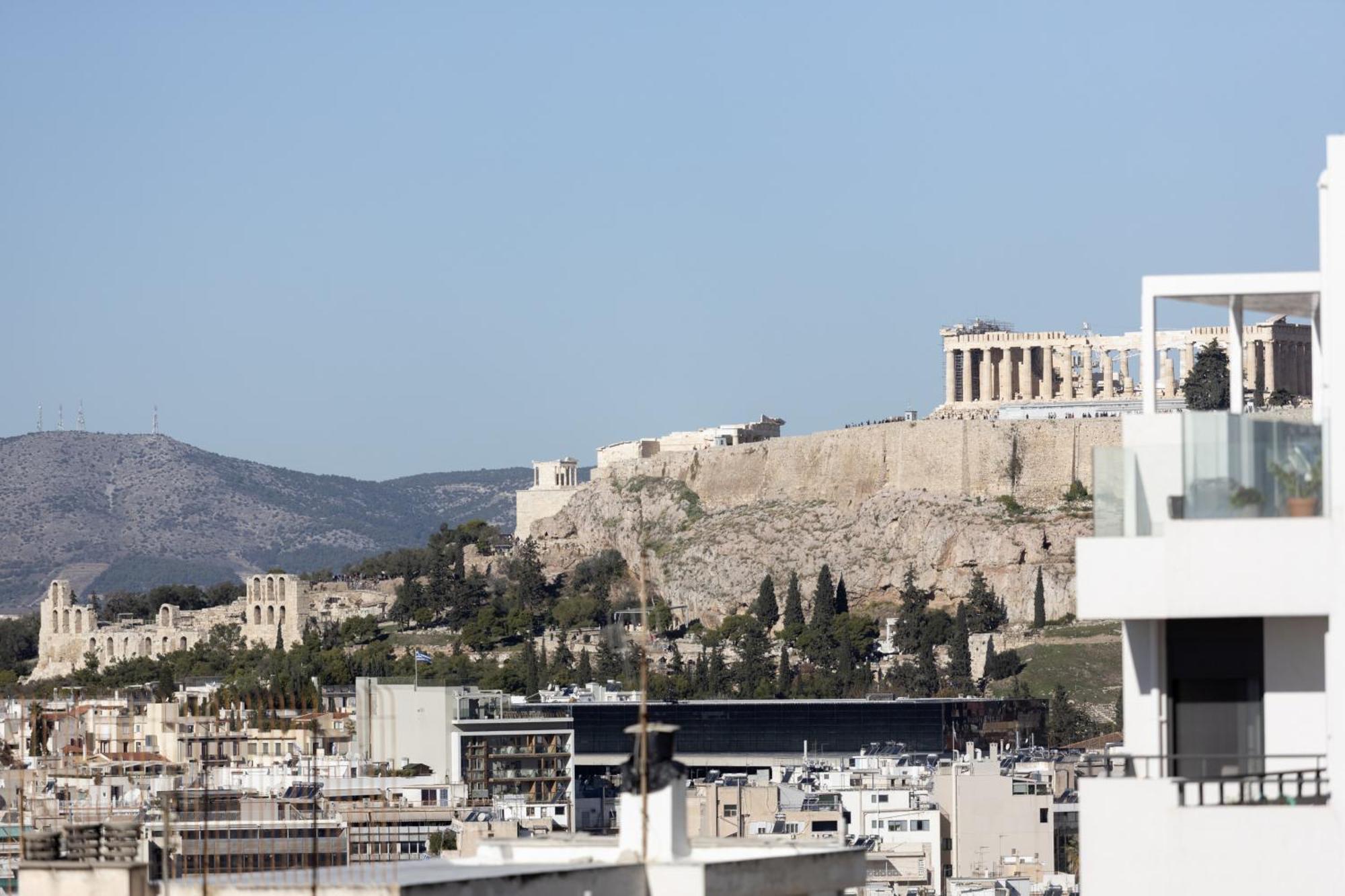 Renovated 3 Bedroom Apt With Acropolis View Atény Exteriér fotografie